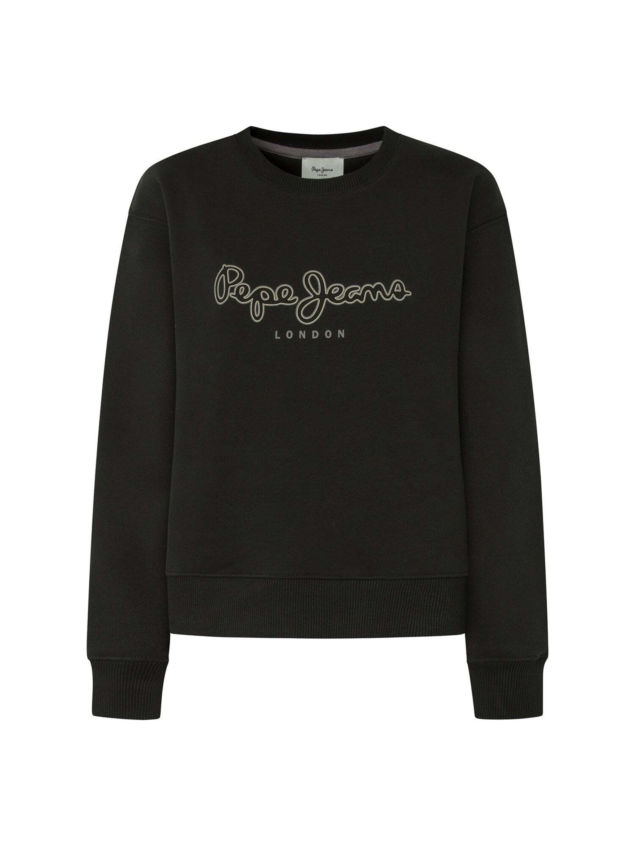 Sweat-shirt Pepe Jeans en noir : devant