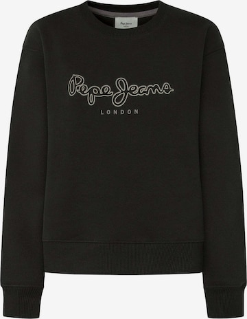 Sweat-shirt Pepe Jeans en noir : devant