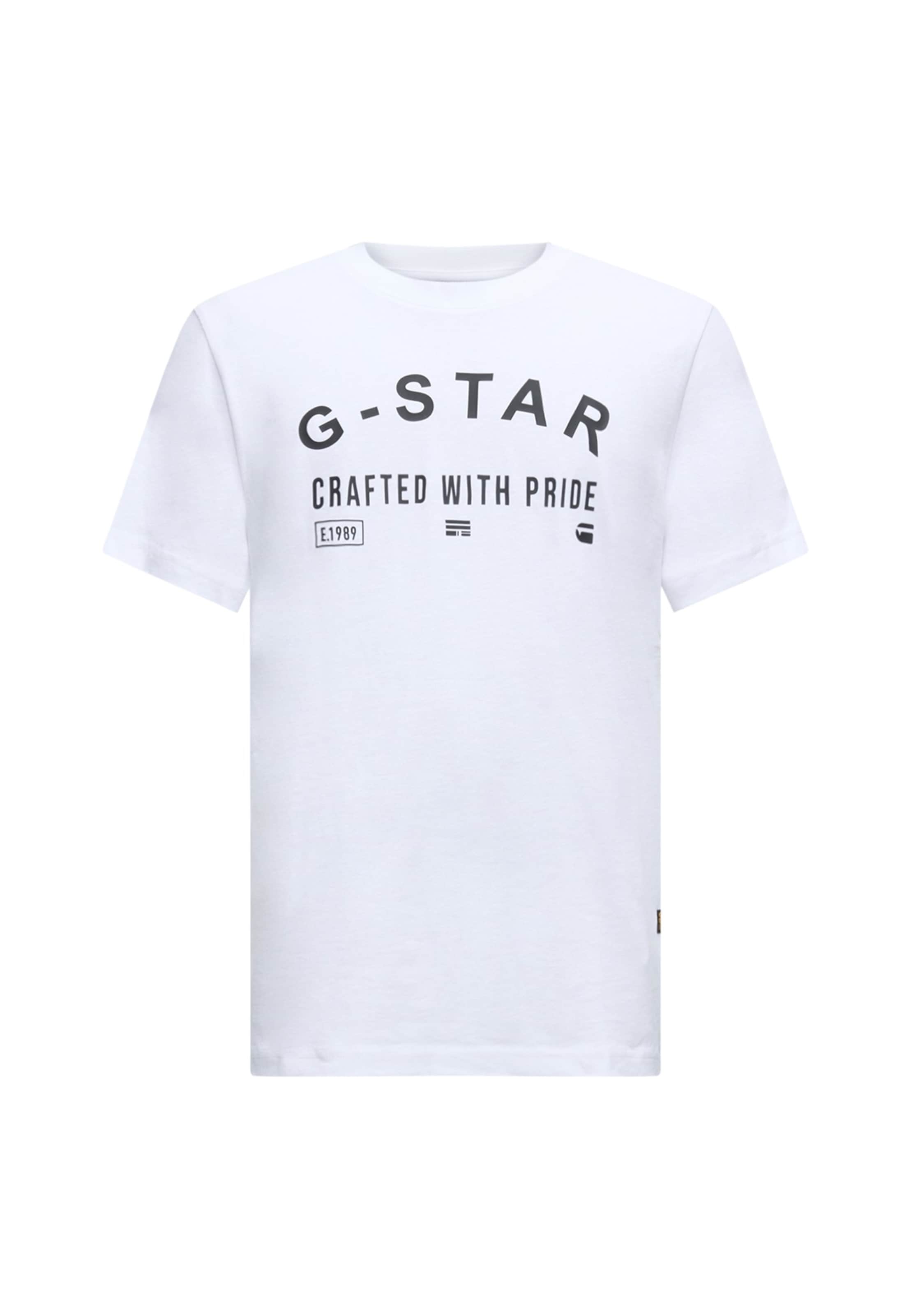 T-Shirt G-STAR en blanc : devant