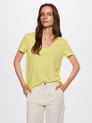 MANGO Shirt 'Luki' in Yellow: front