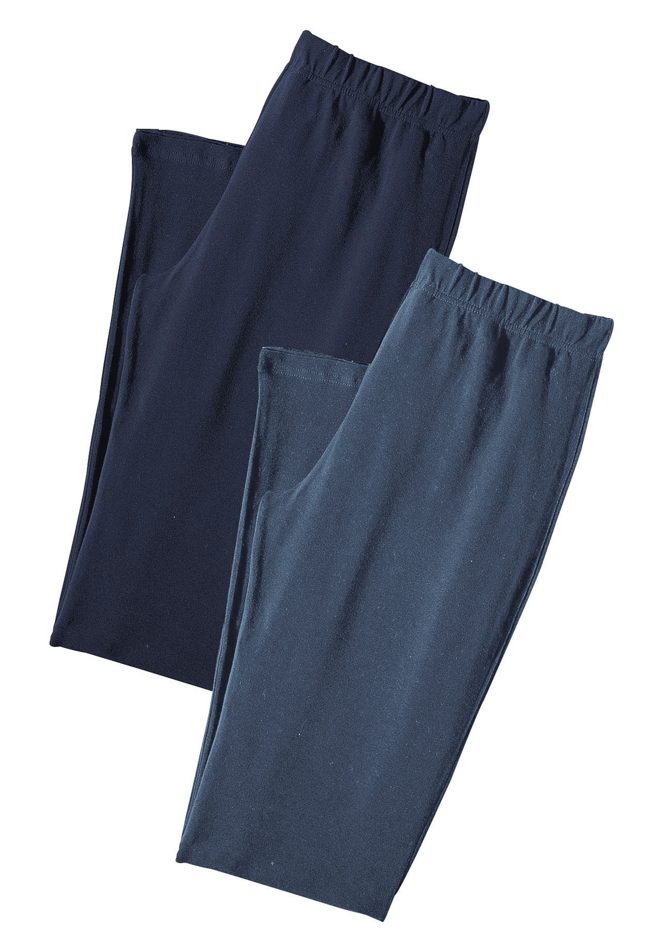 Coupe slim Pantalon de pyjama VIVANCE en bleu : devant