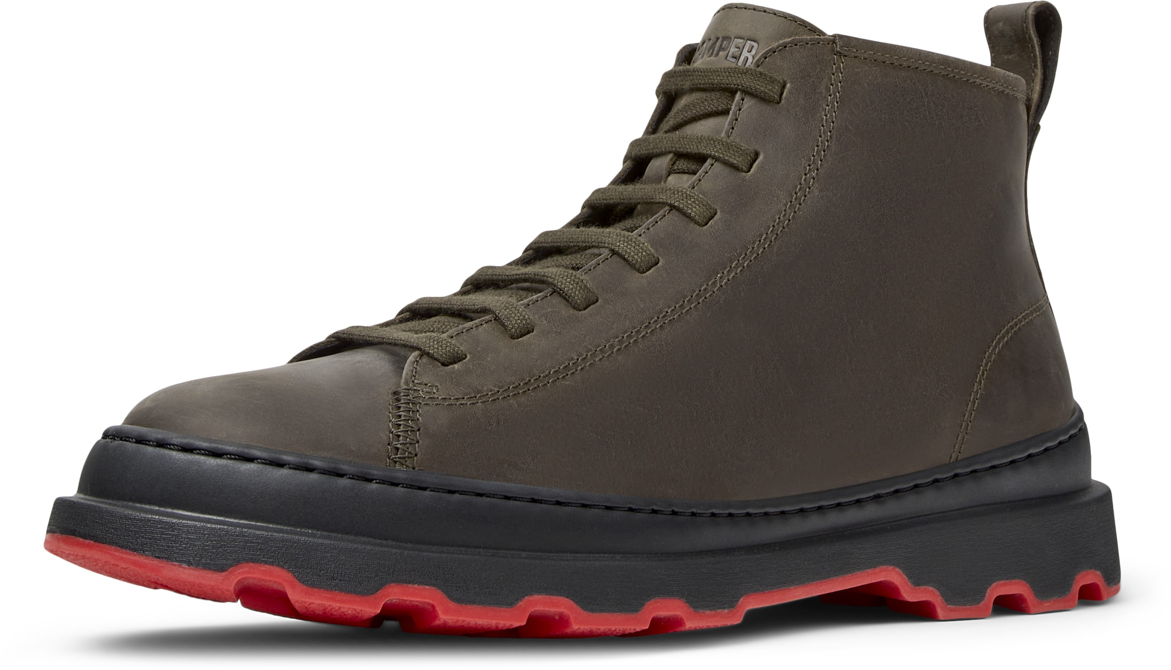 CAMPER Veterboots 'Brutus+' in Groen: voorkant