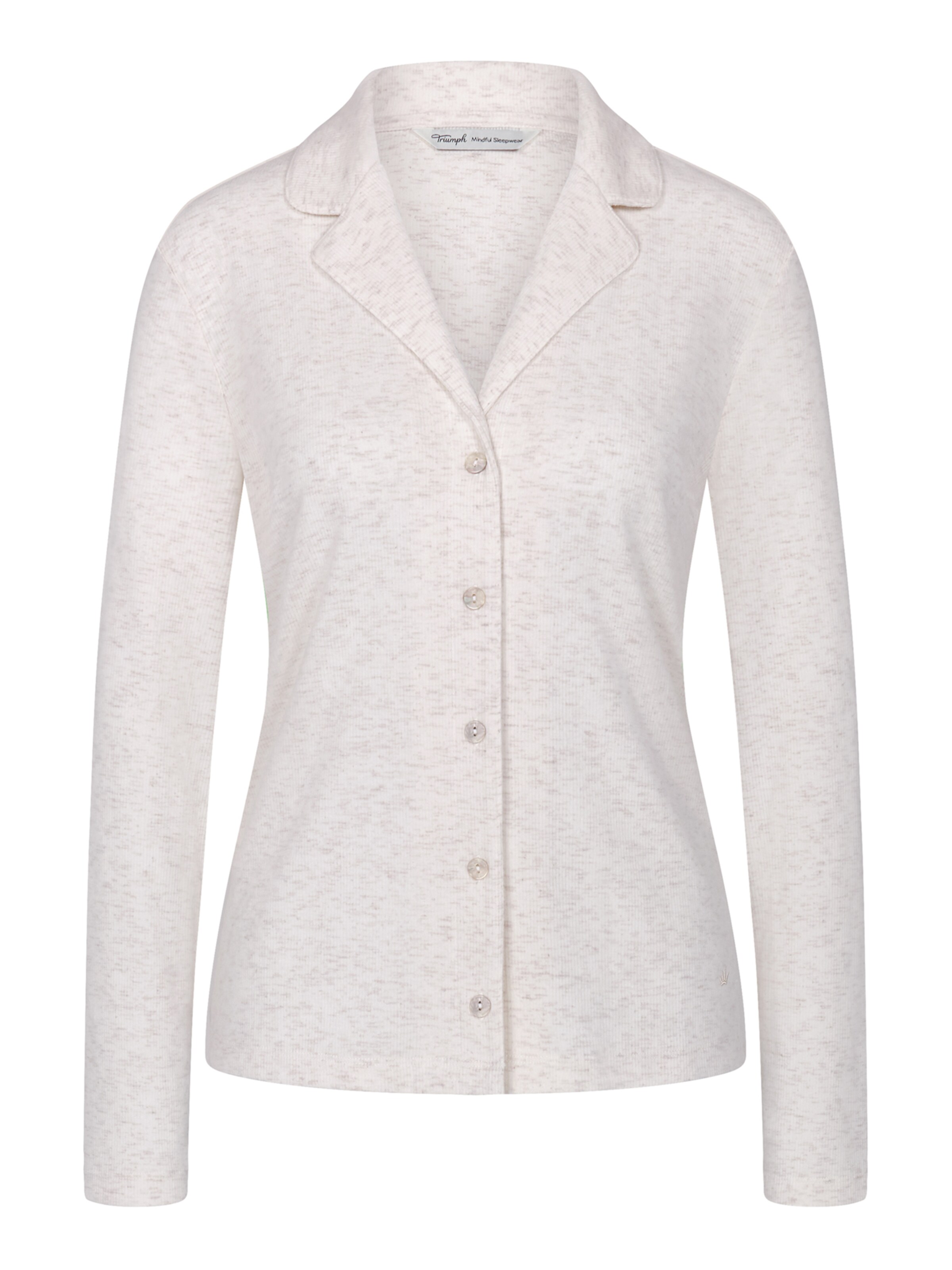 TRIUMPH - Camisa de pijama ' Mix & Match ' em cinzento: frente