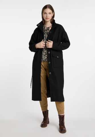 Manteau mi-saison DreiMaster Vintage en noir : devant