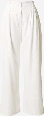 Pantalon à pince Abercrombie & Fitch en blanc : devant