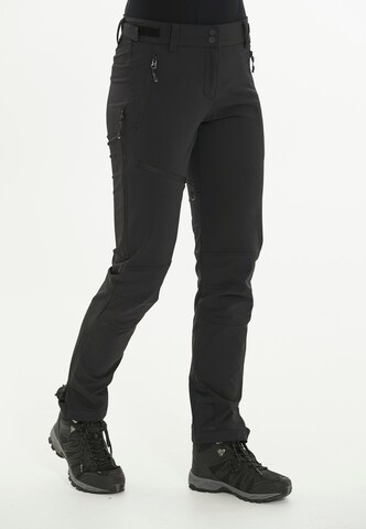 Whistler Regular Outdoor Pants 'Rexburg' in Black: front