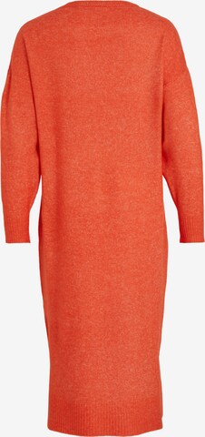 VILA Stickad klänning 'Mathilda' i orange