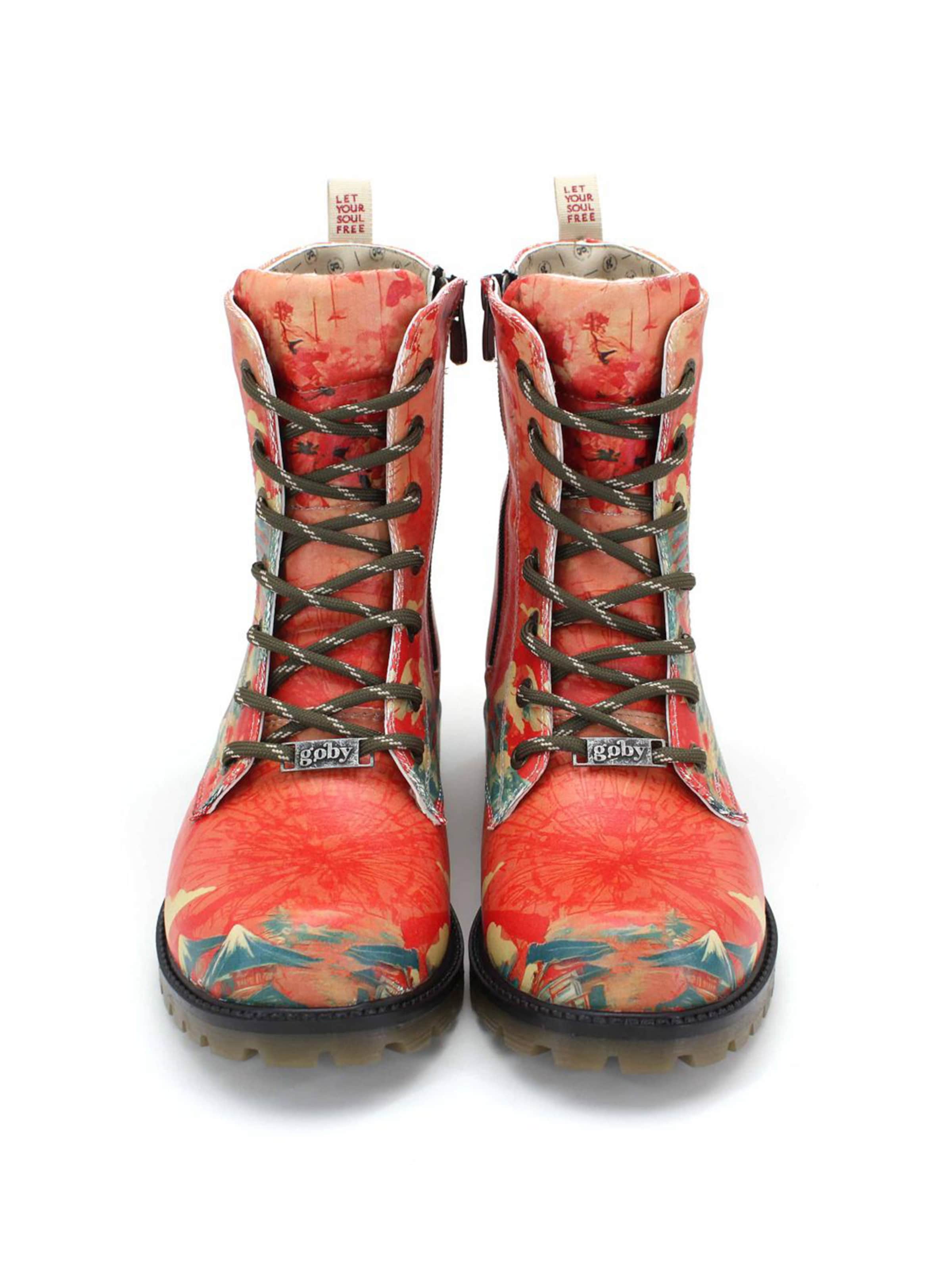 Goby Schnürstiefel 'Goby WMAT180'‌‌‌‌‌‌‌ in Rot