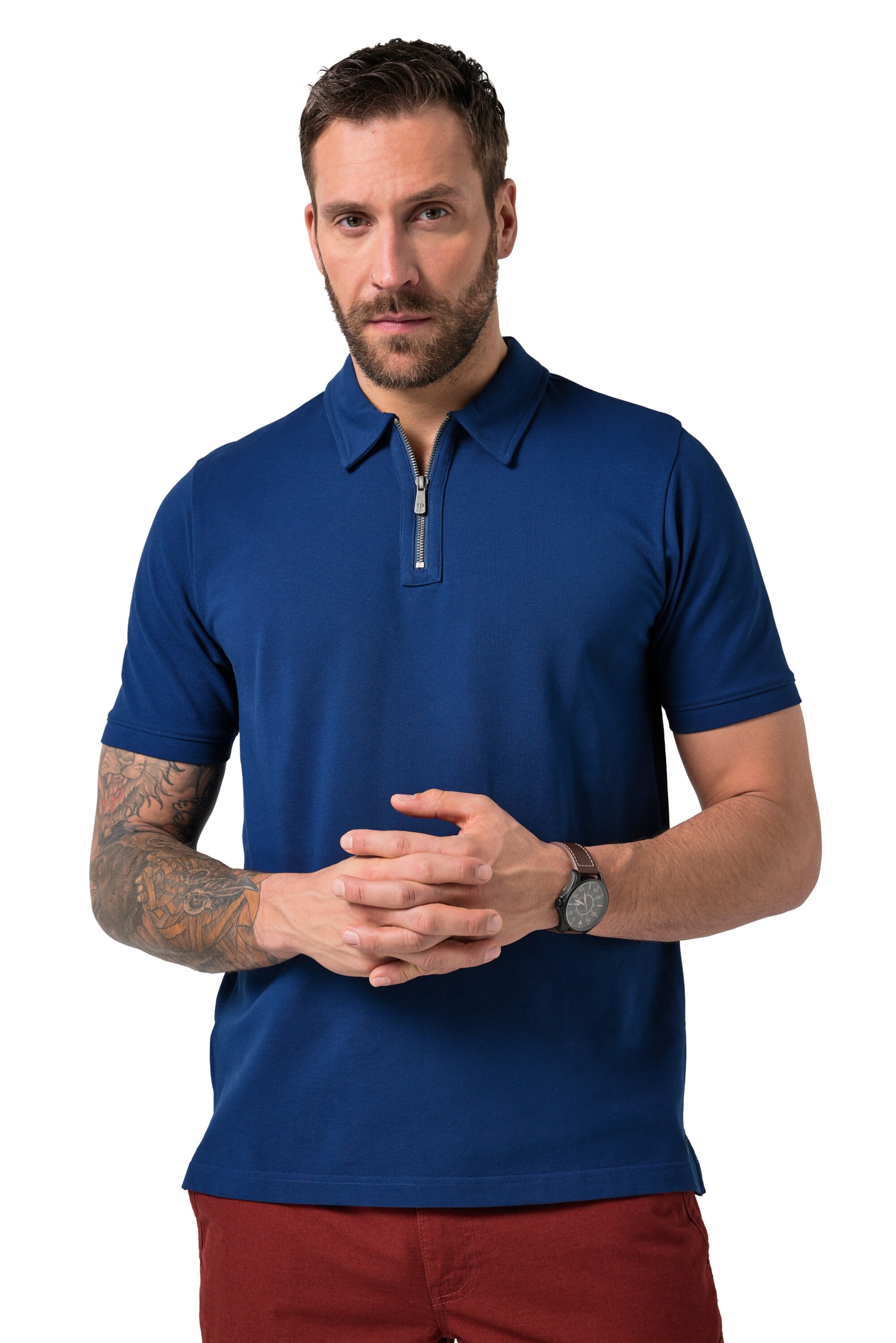 JP1880 Shirt in Blau: Vorderseite