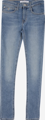 Skinny Jean Calvin Klein Jeans en bleu : devant