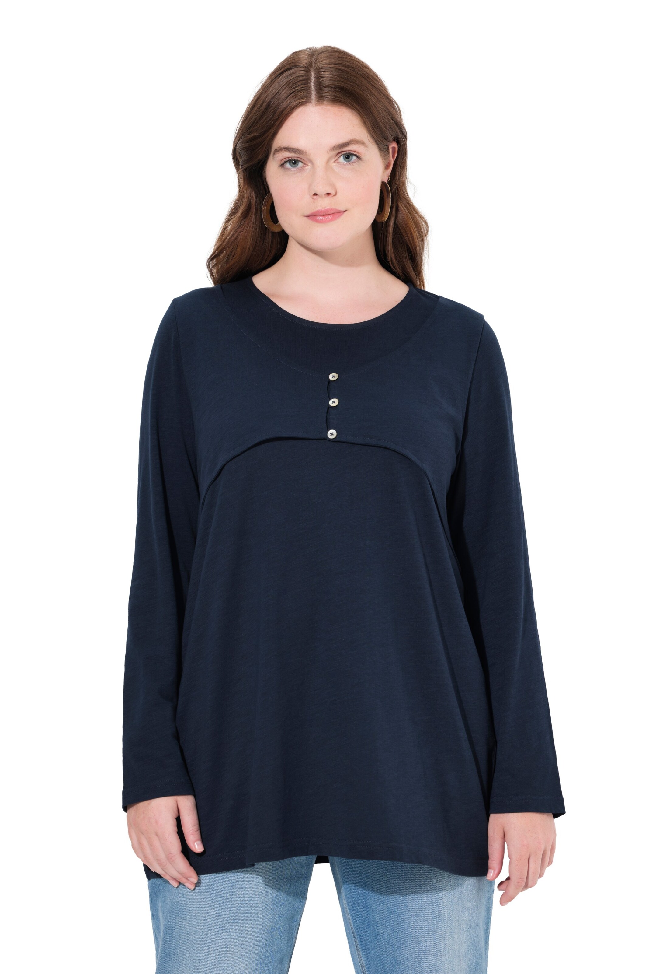 Ulla Popken Shirt in Blau: Vorderseite