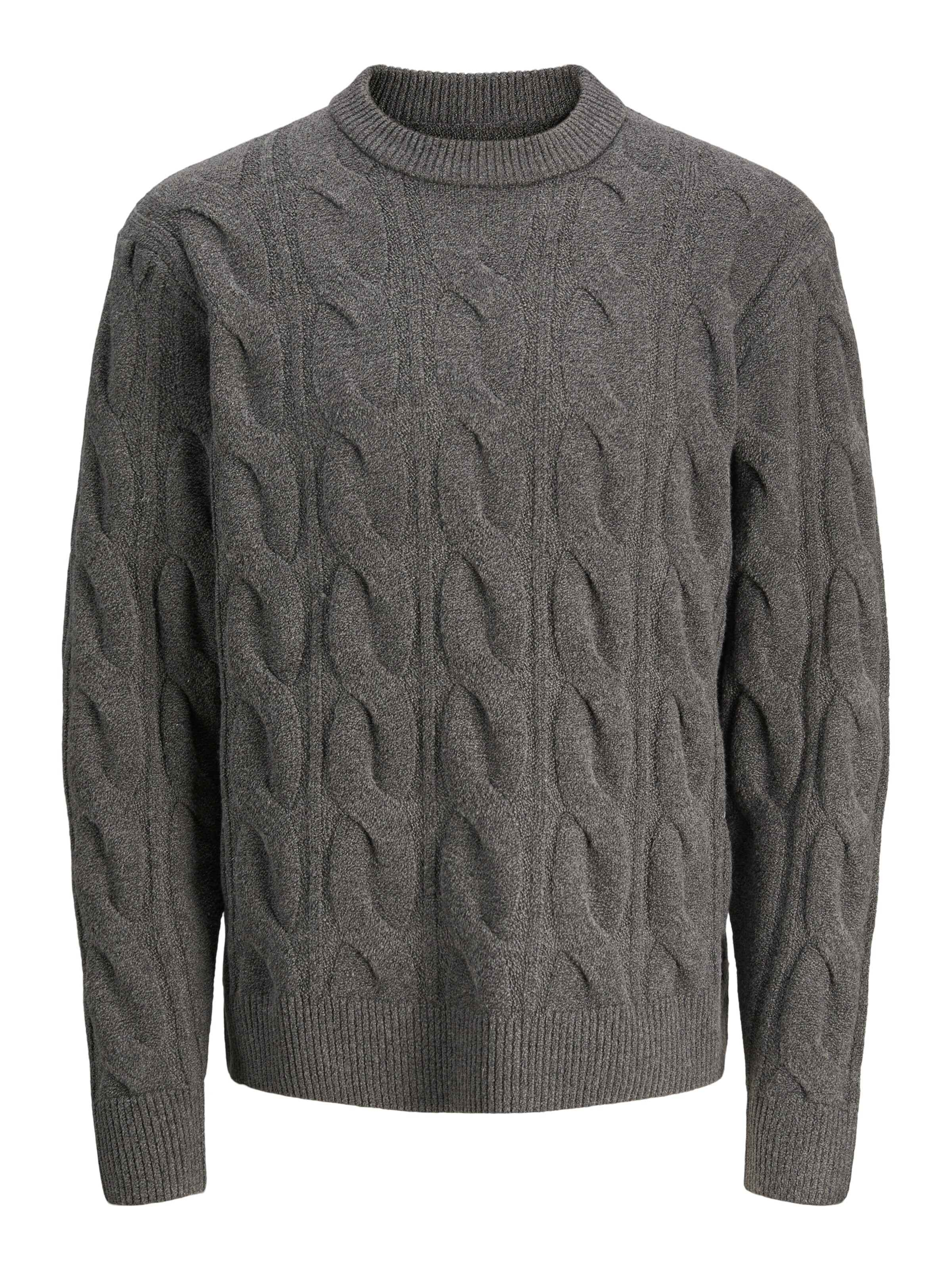 JACK & JONES Trui in L in de kleur Grijs, Productweergave