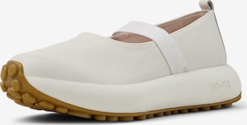CAMPER Ballet Flats with Strap ' Pelotas Athens ' in White: front