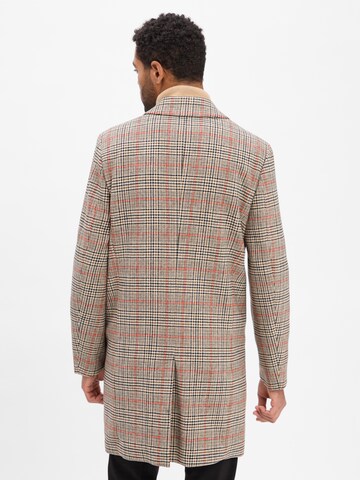 Finshley & Harding London Between-seasons coat in Brown