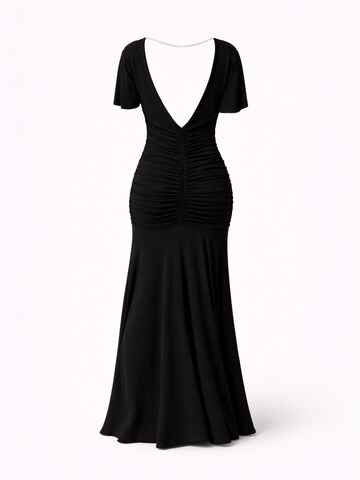 Elena Athanasiadou Avondjurk 'Dress Athenian Grace (Black' in Zwart