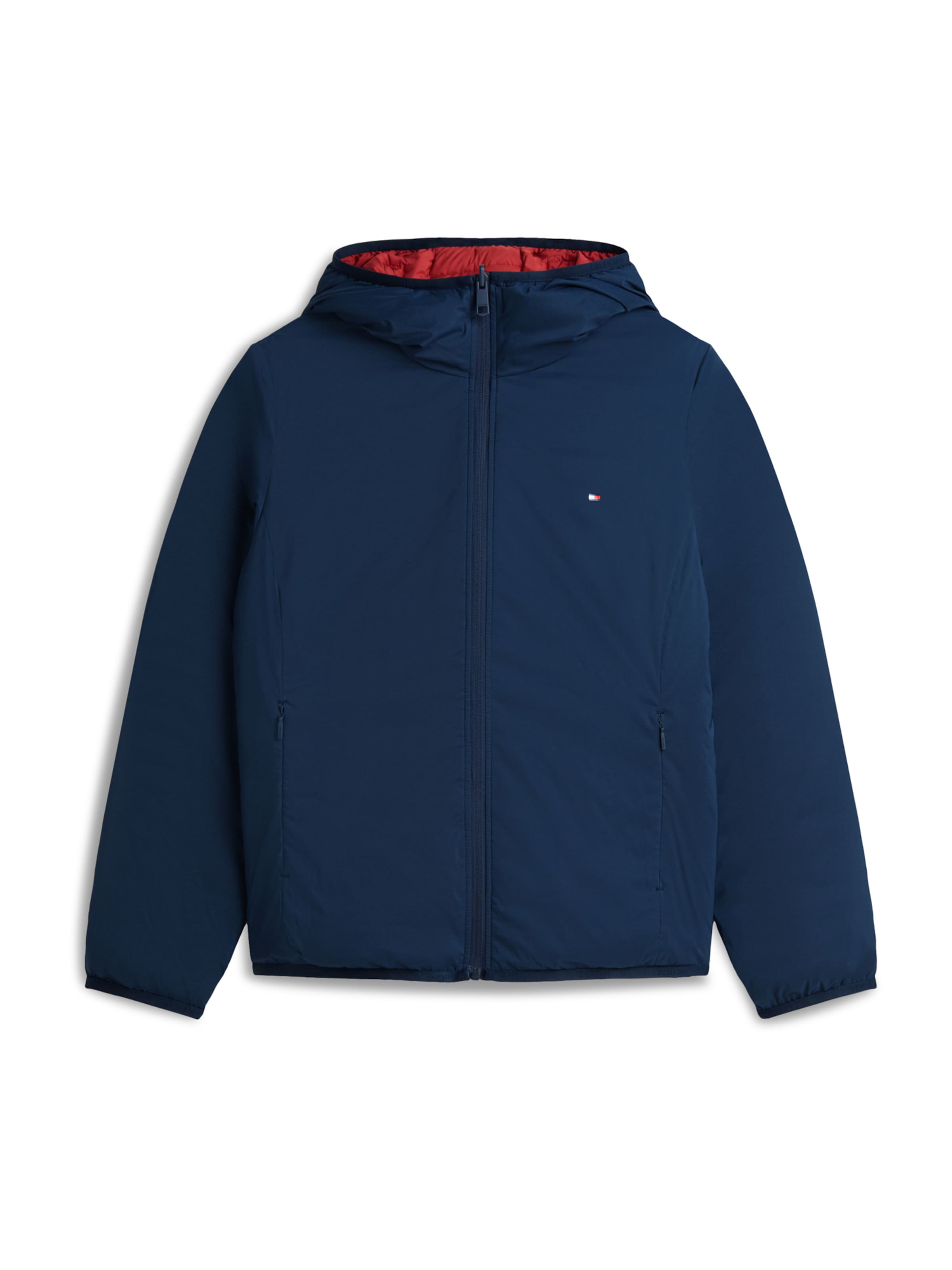 TOMMY HILFIGER Chaqueta de entretiempo en navy / rojo, Vista del producto