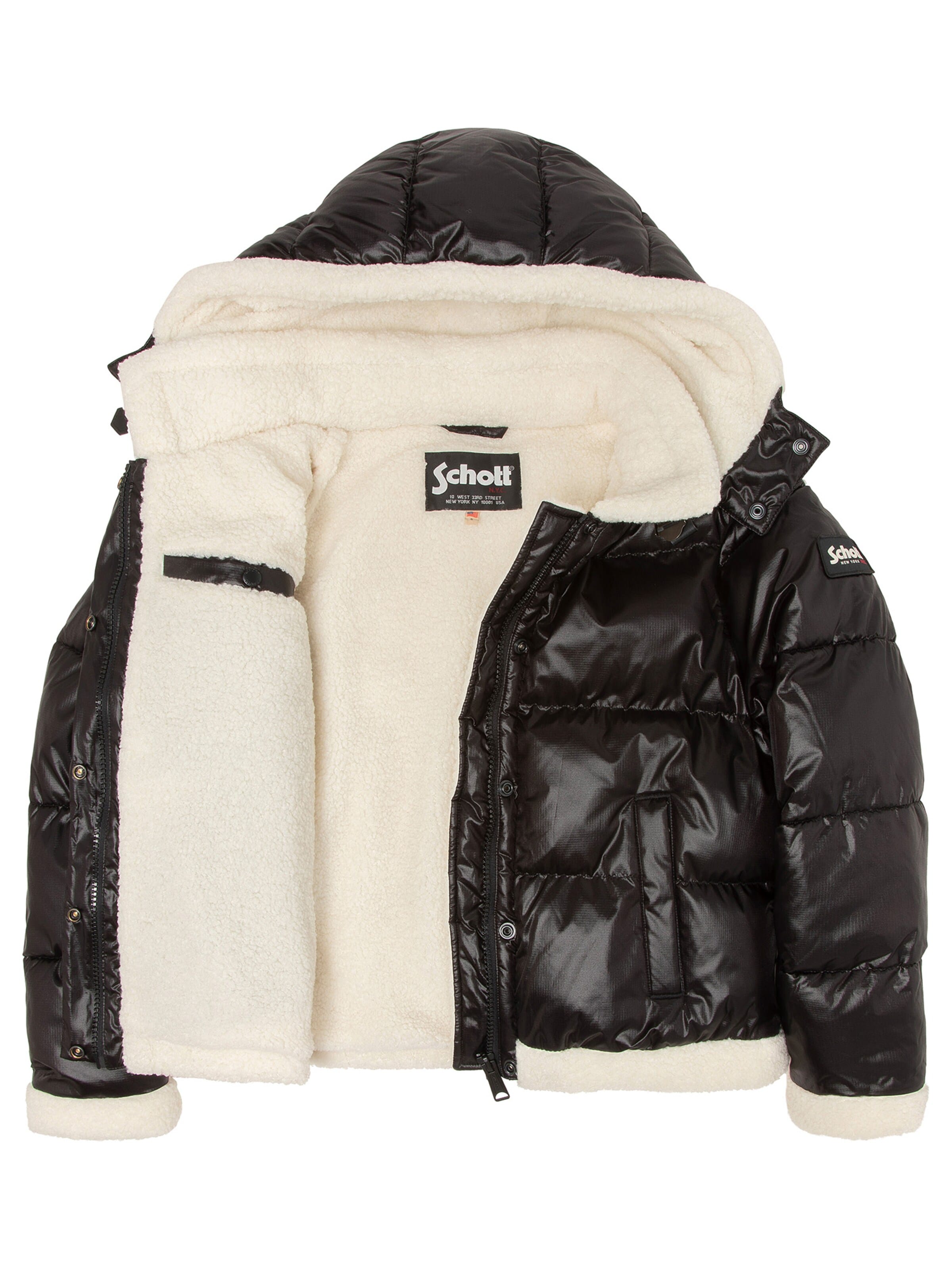 Manteau d’hiver Schott NYC en noir