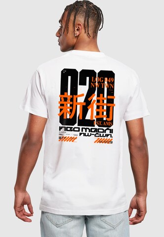 Merchcode T-Shirt 'Neoamsterdam-3' in Weiß: Vorderseite