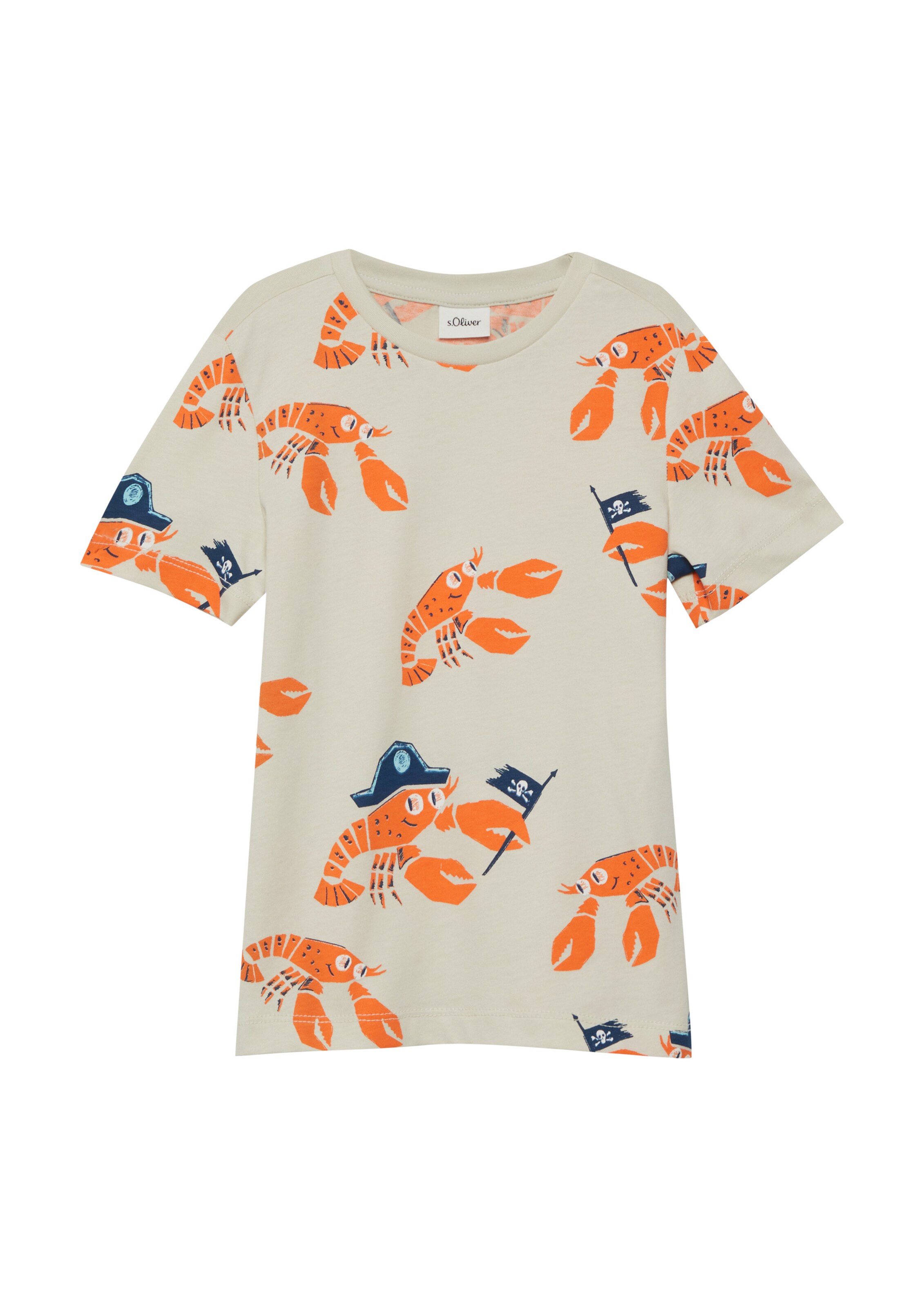 T-Shirt s.Oliver en beige : devant