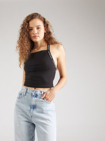 Regular Top de la Calvin Klein Jeans pe negru: față