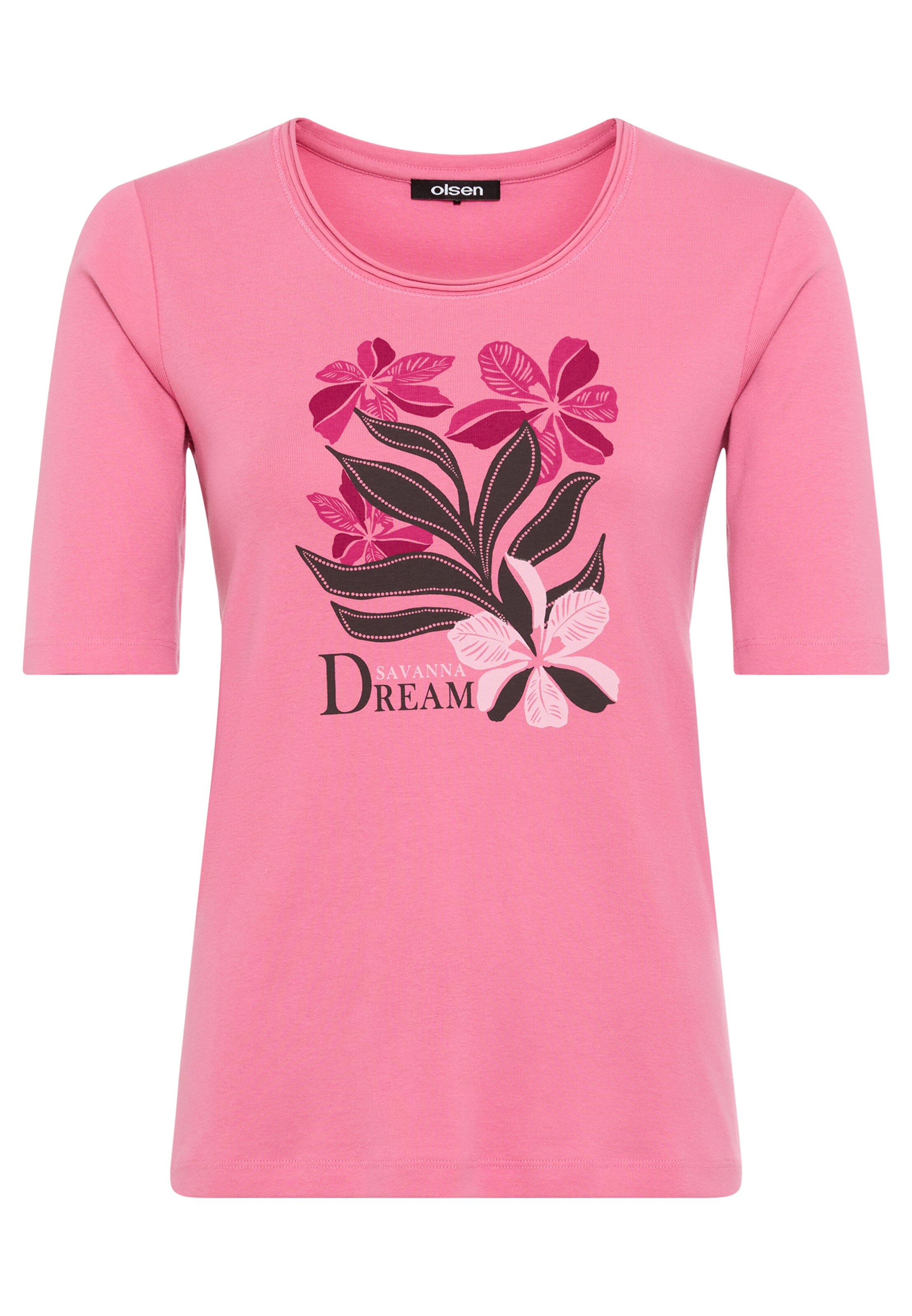 Olsen Shirt ' Edda ' in Pink: front