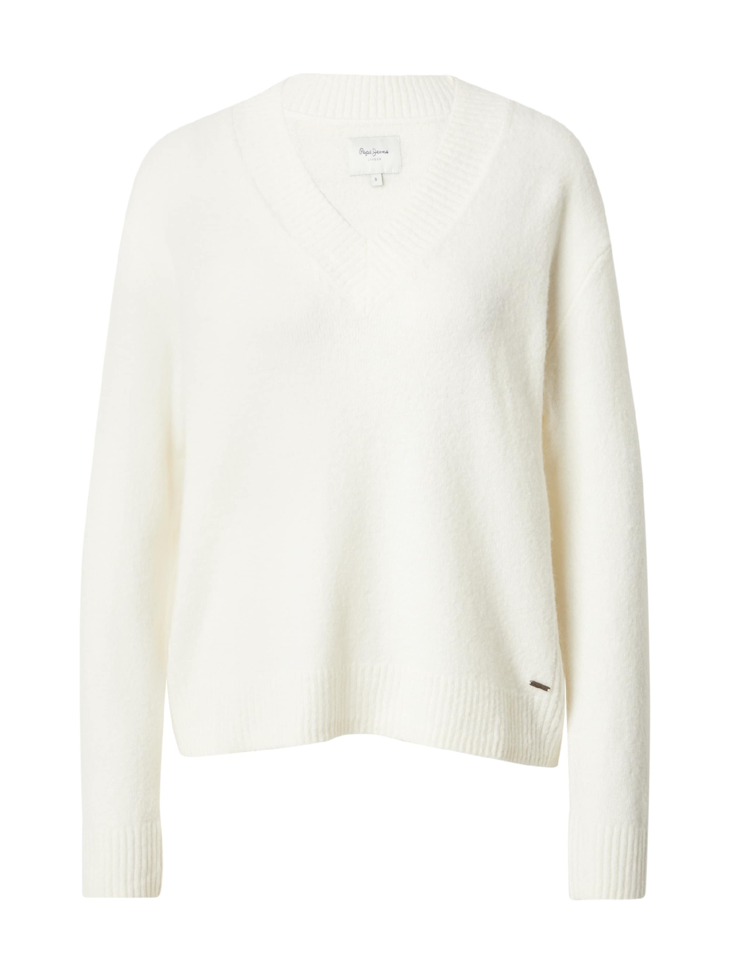 Pull-over Pepe Jeans en blanc : devant
