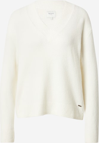 Pepe Jeans Trui in Wit: voorkant