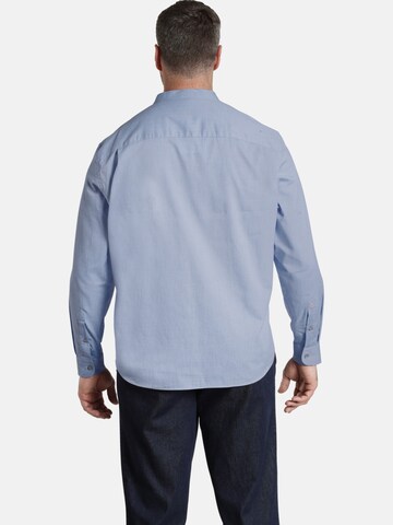 Charles Colby Comfort fit Button Up Shirt 'Earl Alec' in Blue