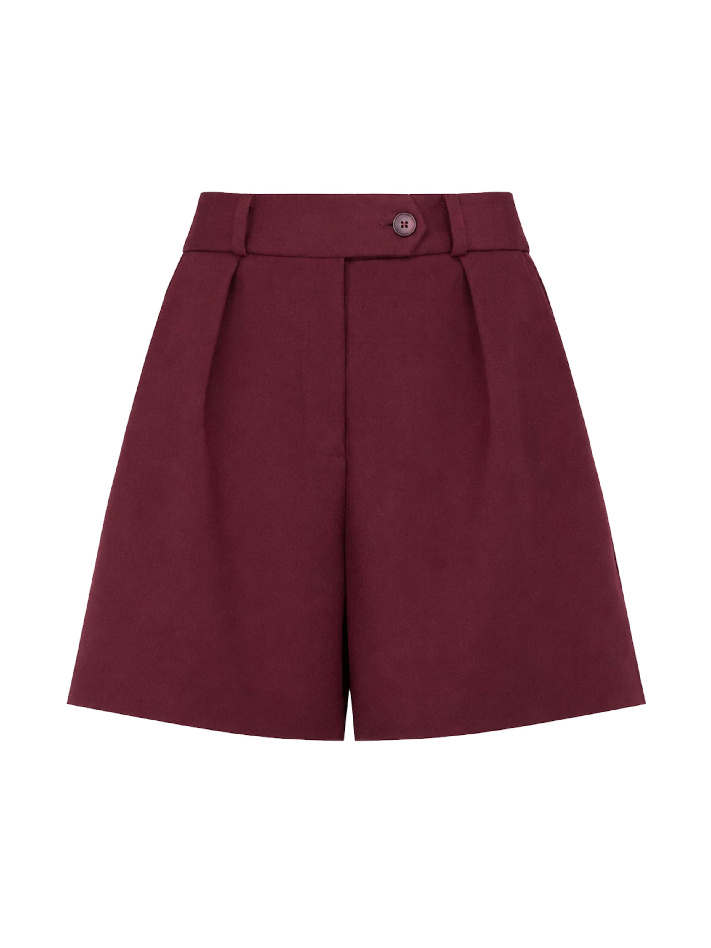MB by Marta Buzolic Flared Pleat-front trousers in Red: front