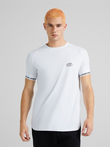 T-Shirt Bershka en blanc : devant