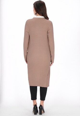 usha BLACK LABEL Gebreid vest in Bruin