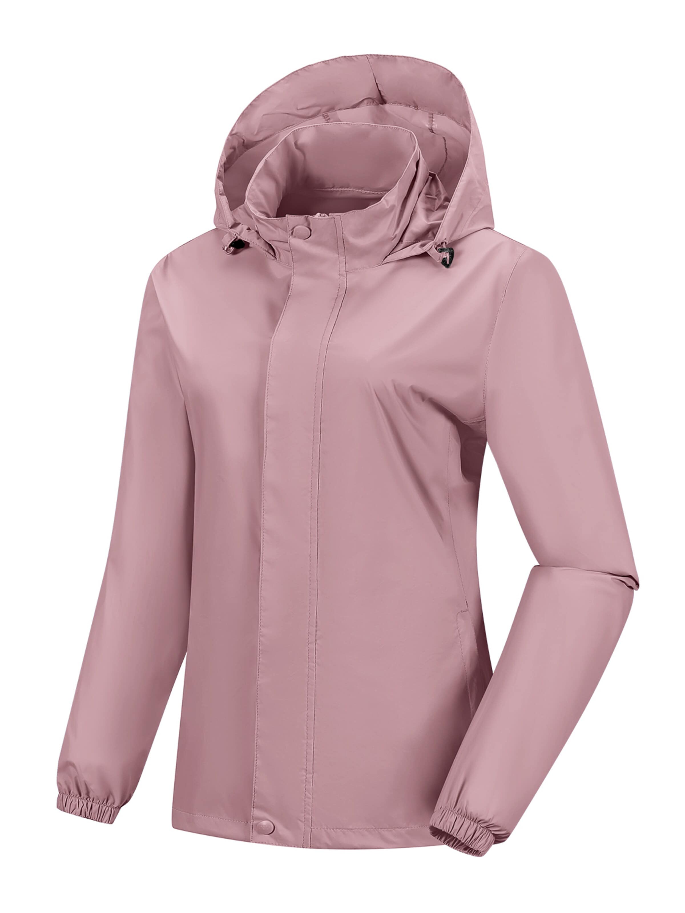 33,000ft Raincoat '33,000ft Women's Lightweight Rain Jackets' in Pink: front