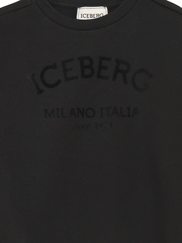 ICEBERGS Sweatshirt 'ON TONE' in Schwarz