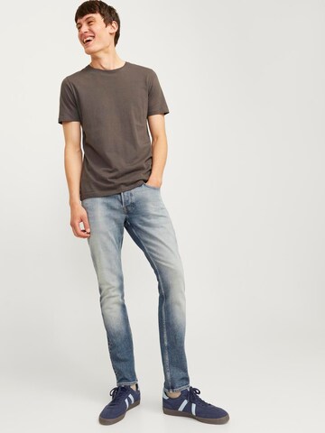 JACK & JONES Úzky strih Džínsy 'JJIGLENN JJCOOPER' - Modrá