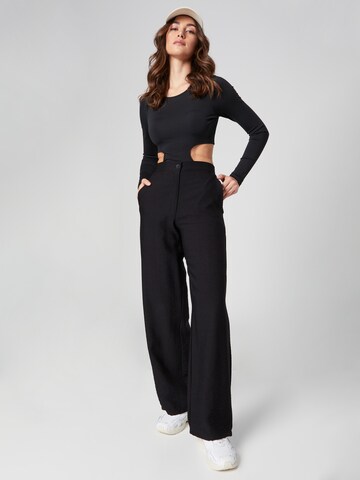 millane Wide Leg Hose 'Merle' in Schwarz