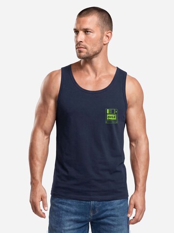 Neverless Shirt 'Digital Archaeology' in Blue: front