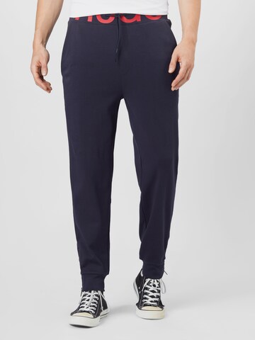 HUGO Red Tapered Trousers 'DUROS' in Blue: front