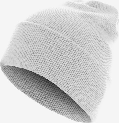 MSTRDS Beanie ' Beanie Basic Flap Long Version ' in Light grey / White, Item view