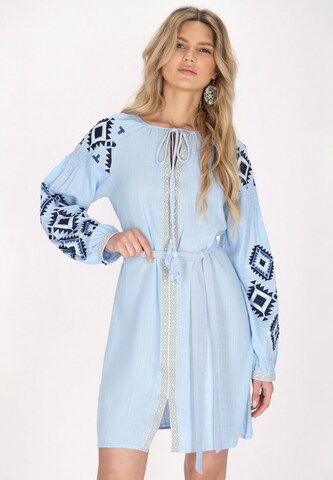 usha FESTIVAL Sommerkleid in Blau: Vorderseite