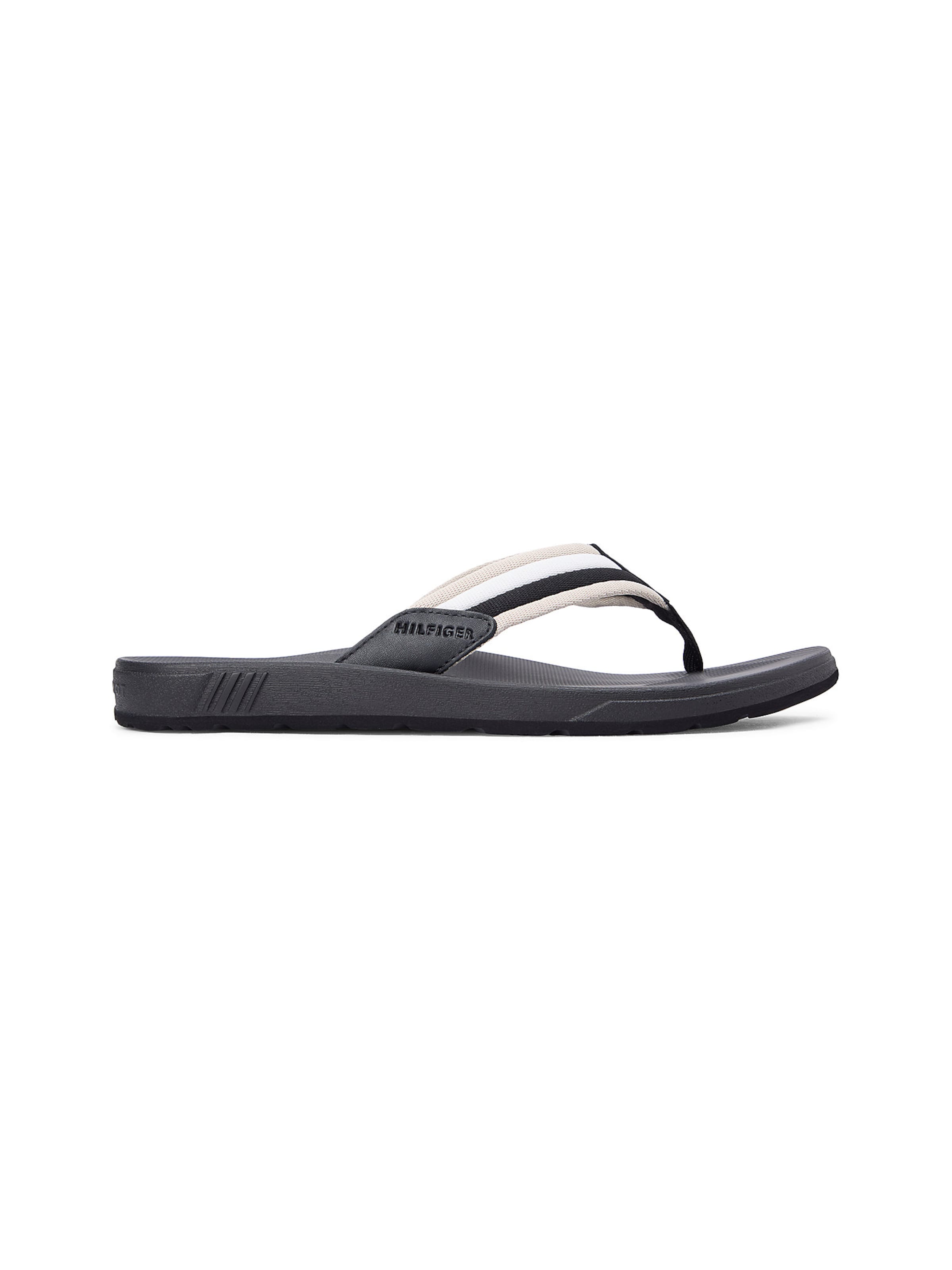 TOMMY HILFIGER Teenslippers in Zwart