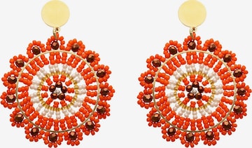 Boucles d'oreilles IZIA en rouge : devant