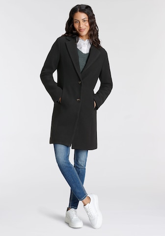 LAURA SCOTT Between-Seasons Coat in Black