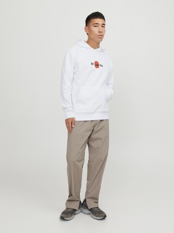 JACK & JONES Sweatshirt 'BRADLEY' in White