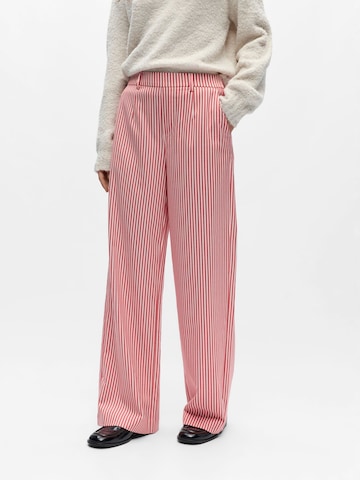 OBJECT Wide Leg Bukser 'OBJLisa' i hvid: forside