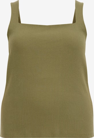 WE Fashion - Top en verde: frente