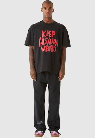 9N1M SENSE Shirt 'Keep Fashion Weird' in Zwart