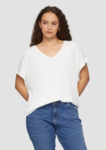 QS Shirt in Beige: Vorderseite