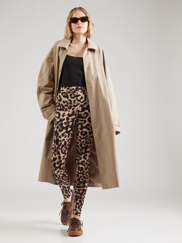 VILA - Skinny Leggings 'VILEOA' en beige