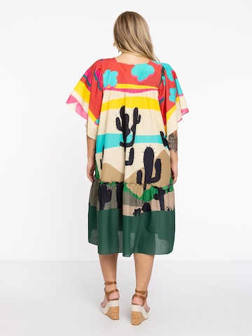 Yoek Dress in Mixed colors