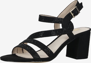 LA STRADA Strap Sandals in Black: front